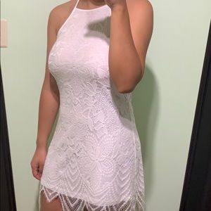 Zara Lacey White Sun Dress